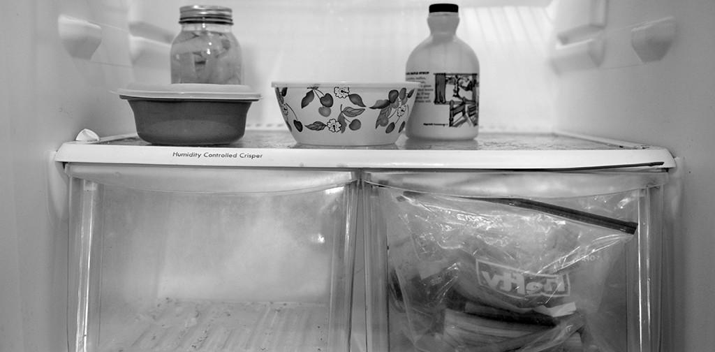 A mostly empty fridge
