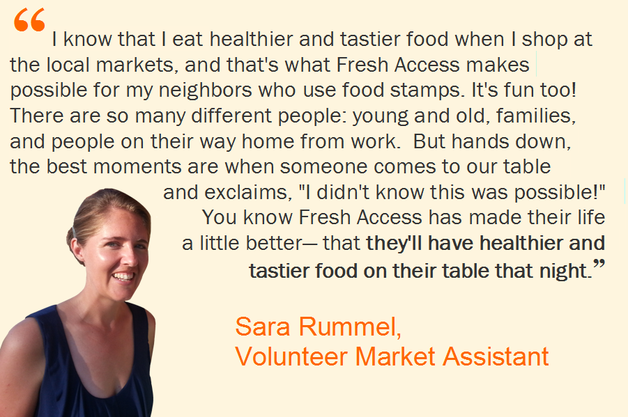 Fresh Access volunteer Sara Rummel describes her experience.