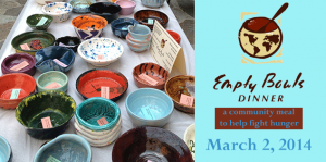 Empty Bowls - a community meal to help fight hunger
