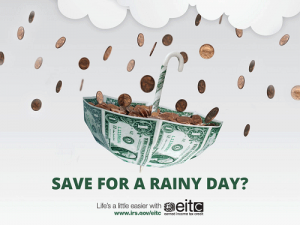 save for a rainy day EITC