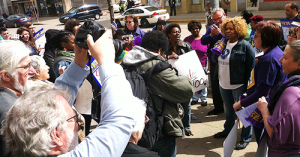 Just Harvest, SEIU 668, and Action United rally to save Greater Pittsburgh East