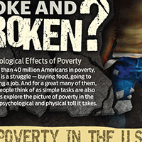 Broke and broken - poverty in the U.S. infographic