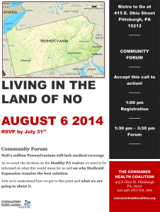 Living in the Land of No - community forum flyer