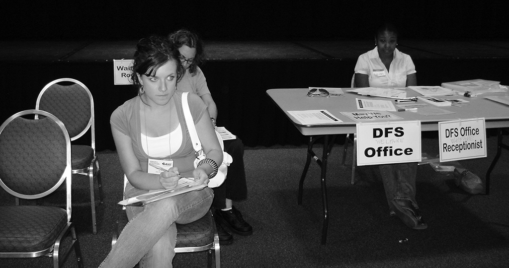 participants at a 2008 poverty simulation
