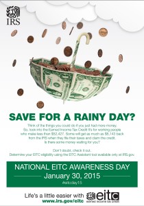 Save for a Rainy Day? National EITC Awareness Day