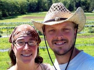 Edible Earth Farm managers April and Johnny Parker