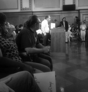 Just Harvest operations manager Ken Munz testifies at July 30 Pittsburgh City Council hearing on Paid Sick Leave bill