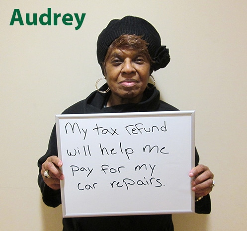 Audrey, one of our 2014 tax clients