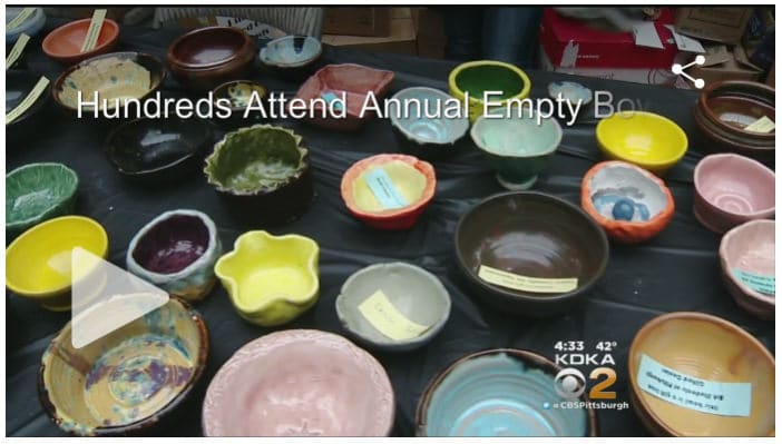 Empty Bowls coverage video from CBS Mar. 21, 2016