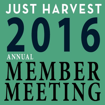 Just Harvest 2016 Annual Member Meeting