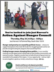 May 26 Action Against Hunger Council meeting flyer