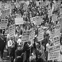 Demonstrators during the 1963 March for Jobs and Freedom | Wikimedia Commons