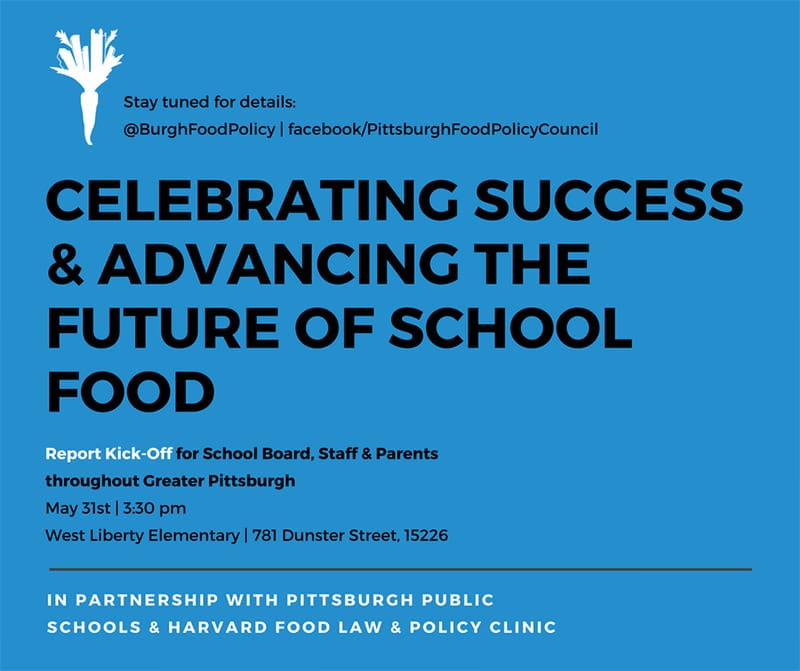 Pittsburgh Food Policy Council school report kick-off