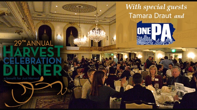 29th Annual Harvest Celebration Dinner with special guests Tamara Draut and One PA