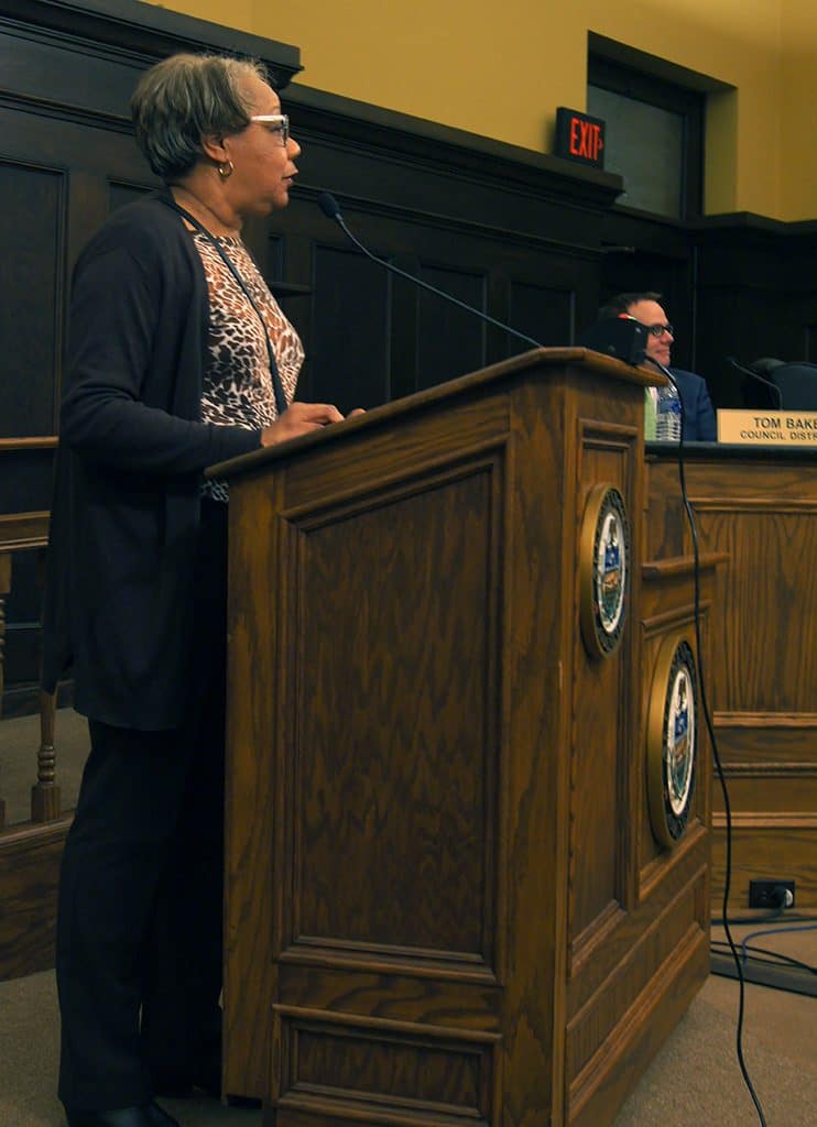 Pearl Hughey at the Mar. 6 Allegheny County Council meeting