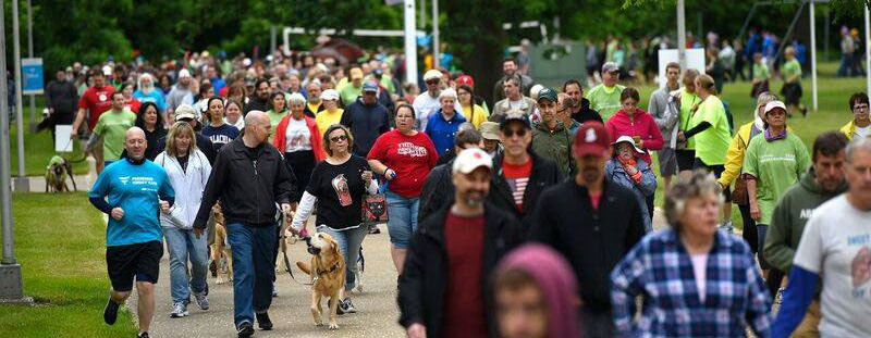 crowds of people at the Highmark Walk