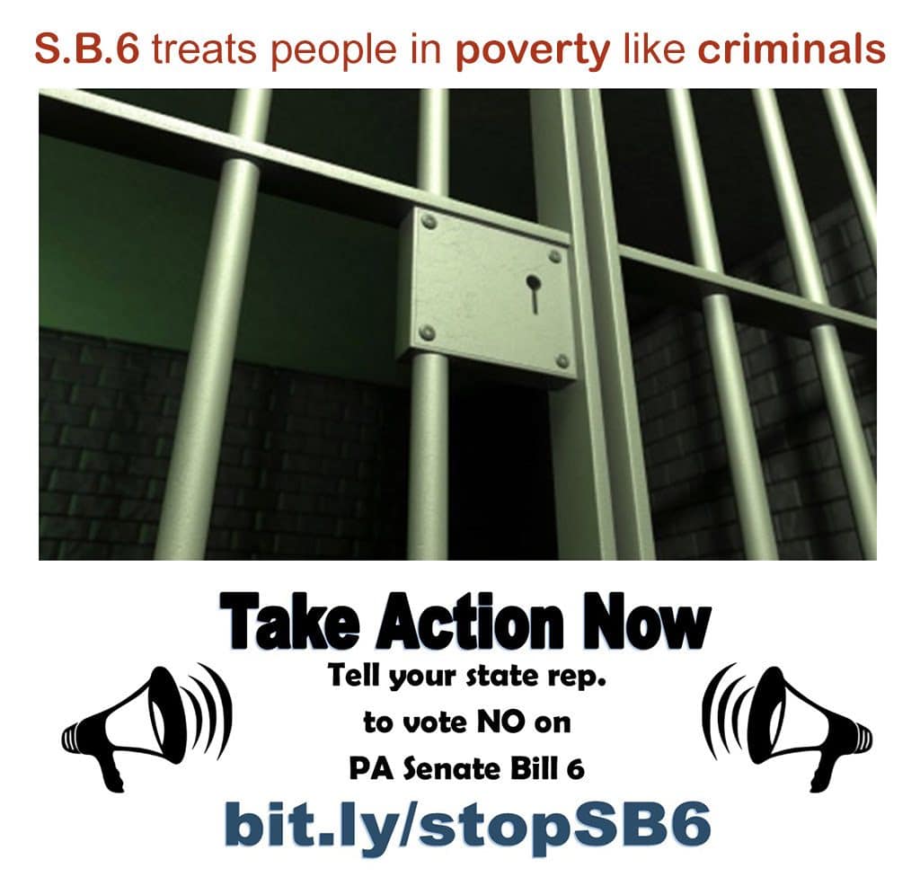 Take Action Now - Tell your state rep. to vote NO on PA Senate Bill 6