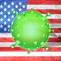 Coronavirus over US flag. Image by Vektor Kunst from Pixabay