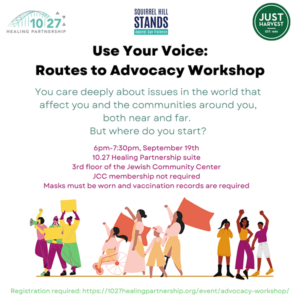 Use Your Voice: Routes to Advocacy Workshop. You care deeply about issues in the world that affect you and the communities around you, both near and far. But where do you start?